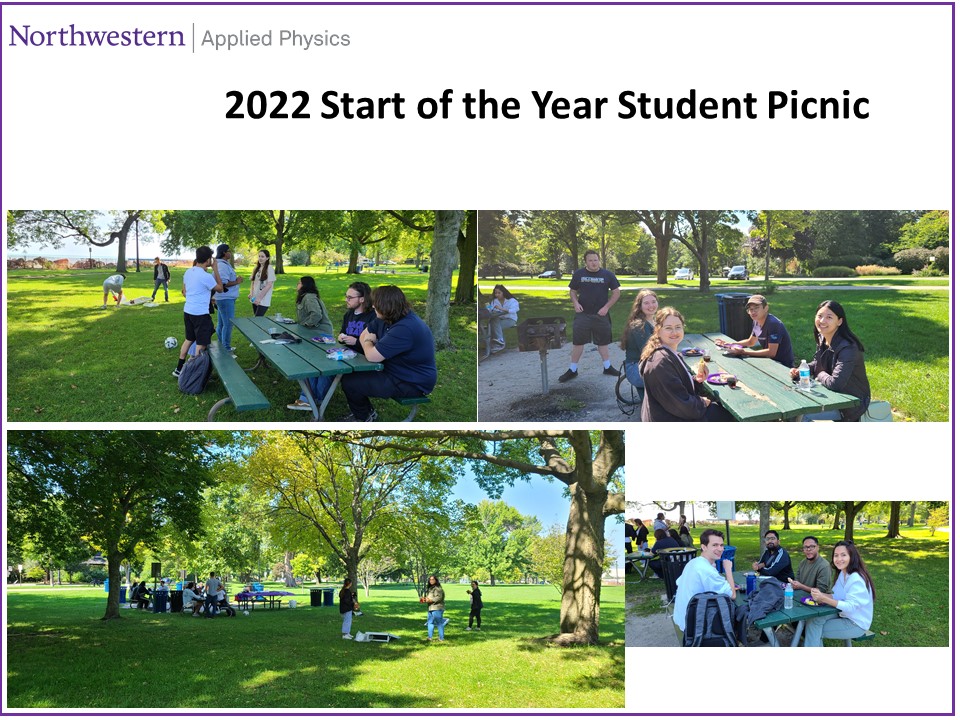 Group of students enjoying a picnic