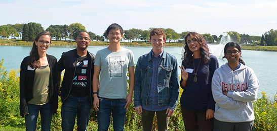 A photo of a group of the newly admitted graduate students.