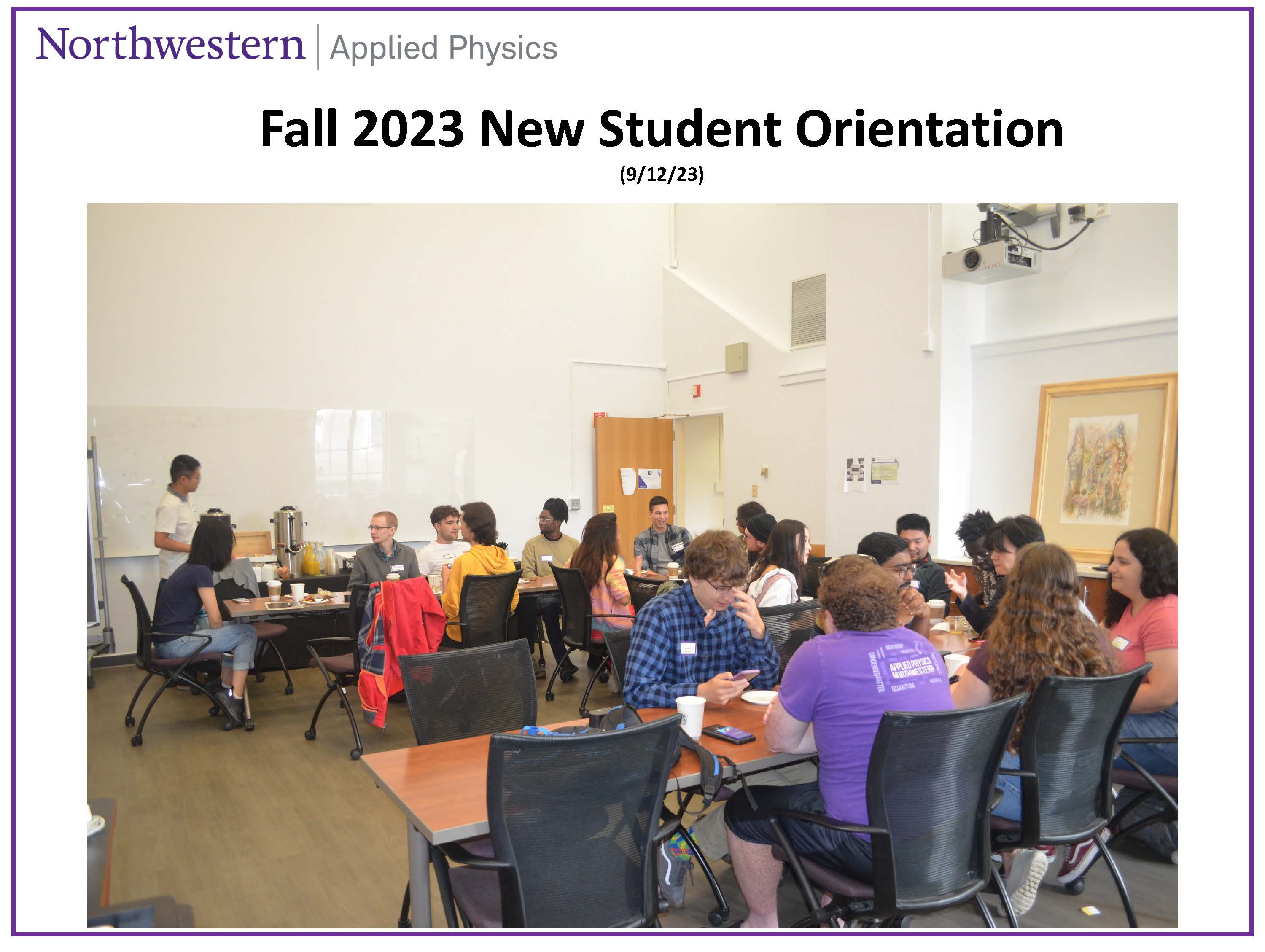 New and current students at Orientation